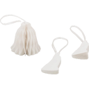 Eulenschnitt Paper Bell Pendant - Set of 3, natural