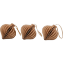 Paper Pendants - Set of 3, 7 cm, brown