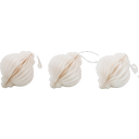 Paper Pendants - Set of 3, 10 cm, natural