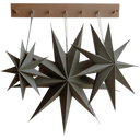 Eulenschnitt 3-delni set papirnatih zvezd - siva