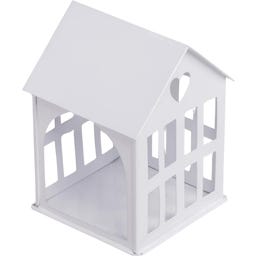Eulenschnitt White Metal House - small (11.5 x 11.5 x 15.5 cm)