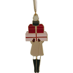 Eulenschnitt Baumschmuck Weihnachtsmädchen - 1 Stk.