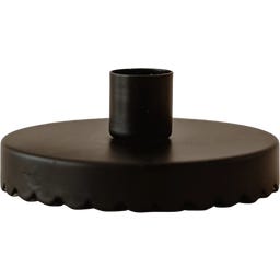 Eulenschnitt Bougeoir-Couvercle de Bocal Noir Ondulé - 1 pcs