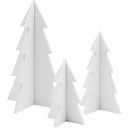 Eulenschnitt Fir Trees - Set of 3 - white