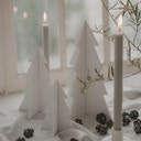 Eulenschnitt Fir Trees - Set of 3 - white