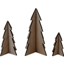 Sapins de Noël - Lot de 3, nature