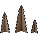 Sapins de Noël - Lot de 3, nature