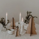 Eulenschnitt Alberi di Natale, Set da 3 Pezzi - Naturale