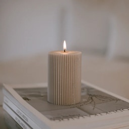 Eulenschnitt Tömbgyertya, bordázott, kicsi - 