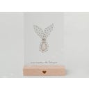 Eulenschnitt Postkartenständer 