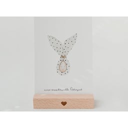 Eulenschnitt Postkartenständer 