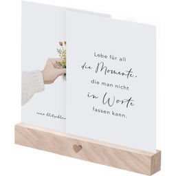 Eulenschnitt Postkartenständer 