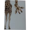Eulenschnitt Aquarellkarte - Giraffe