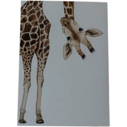 Eulenschnitt Aquarellkarte - Giraffe