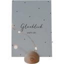 Eulenschnitt Biglietto con Aforisma - Glücklich