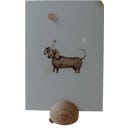 Akvarellkort, Dachshund