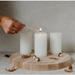 Eulenschnitt Kerzenbrett Merry Christmas 32 cm - 1 Stk.