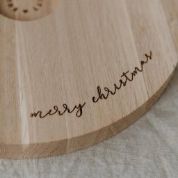 Eulenschnitt Kerzenbrett Merry Christmas 32 cm - 1 Stk.