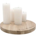 Eulenschnitt Kerzenbrett Merry Christmas 32 cm - 1 Stk.