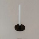 Eulenschnitt Black Candle Holder for Glass Container