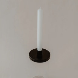 Eulenschnitt Black Candle Holder for Glass Container