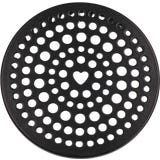 Coperchio in Metallo con Portafiori - Nero