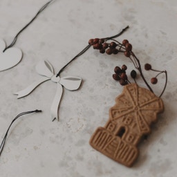 Christmas Tree Decorations, mixed 6 piece set - Silver