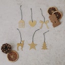 Eulenschnitt Ornamenten - Set van 6 - Goud