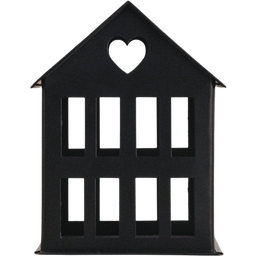 Eulenschnitt Metal House, black - Mini (8 x 8 x 12 cm)