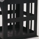 Eulenschnitt Metal House, black - Small (11.5 x 11.5 x 15.5 cm)