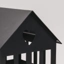 Eulenschnitt Metal House, black - Small (11.5 x 11.5 x 15.5 cm)
