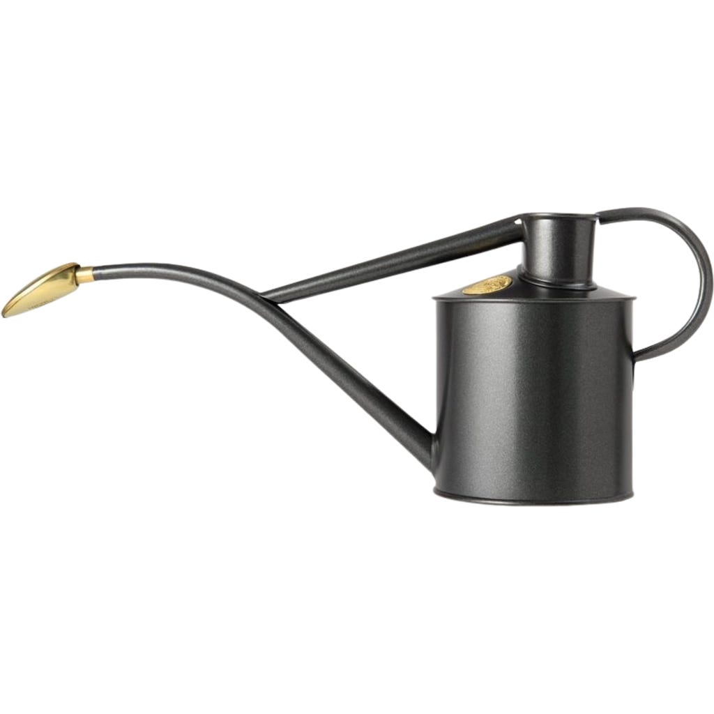 Annaffiatoio Haws Bosmere V127DB Per Interni, Plastica Blu Uovo Di Anatra Con Becco In Ottone