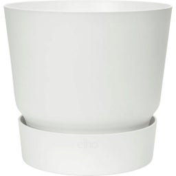 elho greenville okrogel cvetlični lonec 40 cm - Bela