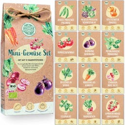 Loveplants Set di Semi Bio - Mini Verdure - 1 set