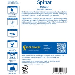 Kiepenkerl Spinat Matador, Vorteilspackung