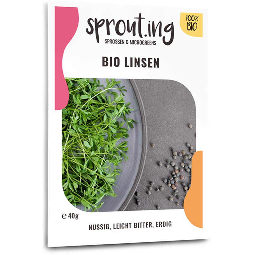 Sprout.ing Bio Linsen, 40 g - Bloomling Deutschland