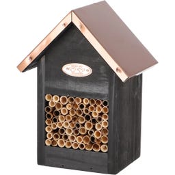 Domek dla dzikich pszczół z miedzianym dachem - 1 szt.
