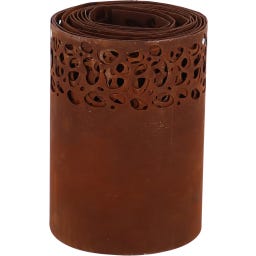 Esschert Design Rasenkante Rost Tupfen aufgerollt - 1 Stk.