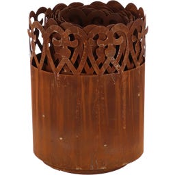 Esschert Design Roll of Lawn Edging - Rust, Curls - 1 item