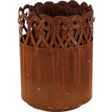 Borda de Jardim Efeito Ferrugem com Ornamentos (Rolo)