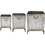 Plant Trough with Feet - Square, Set of 3