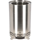 Esschert Design Holzpelletfeuerkorb silber, M