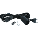 Lampenfassung E27 HELIX mit 4m Textil-Kabel