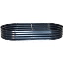 Esschert Design Canteiro elevado oval antracite - L