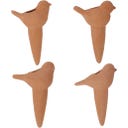 Ayuda para el Riego en Terracota - Pájaros, Set de 4