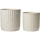 Wikholm Yodit Blumentopf 2er-Set - sand