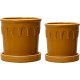 Wikholm Lykke Kruka 2 st. Set Gul