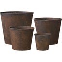 Wikholm Ragna Pflanztopf 4er-Set rost