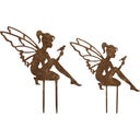 Wikholm Form Set di 2 Decorazioni per Giardino Fairy - 1 set