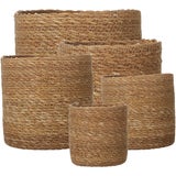Wikholm Belle Planter Set of 5, Natural